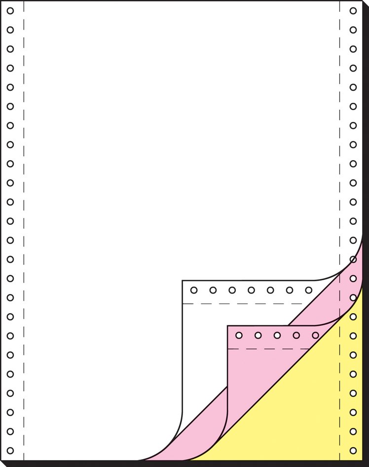 Papier listing ligné