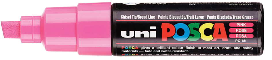 Marqueur à pigment POSCA PC-8K, rose