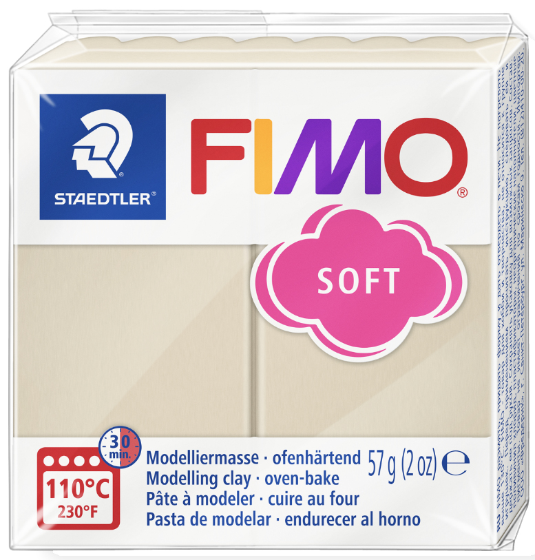 FIMO Pâte à modeler SOFT, à cuire, 57 g, sahara