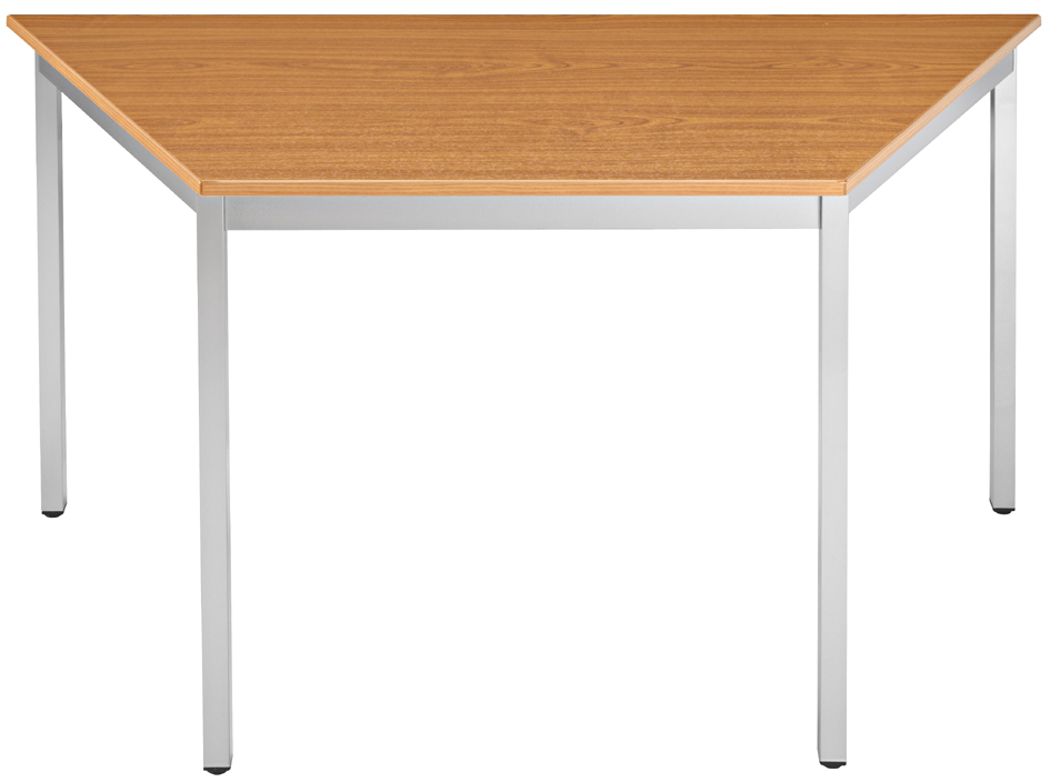 Visuel de référence: Table de réunion modulaire, trapezoïdale, merisier