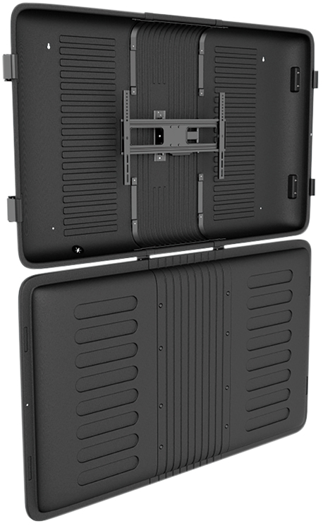 Coque de télévision, ouverte
