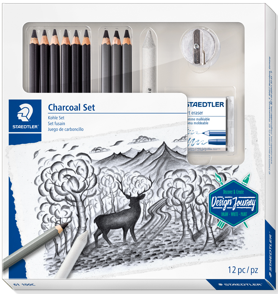 Kit de dessin / kit de fusains Charcoal