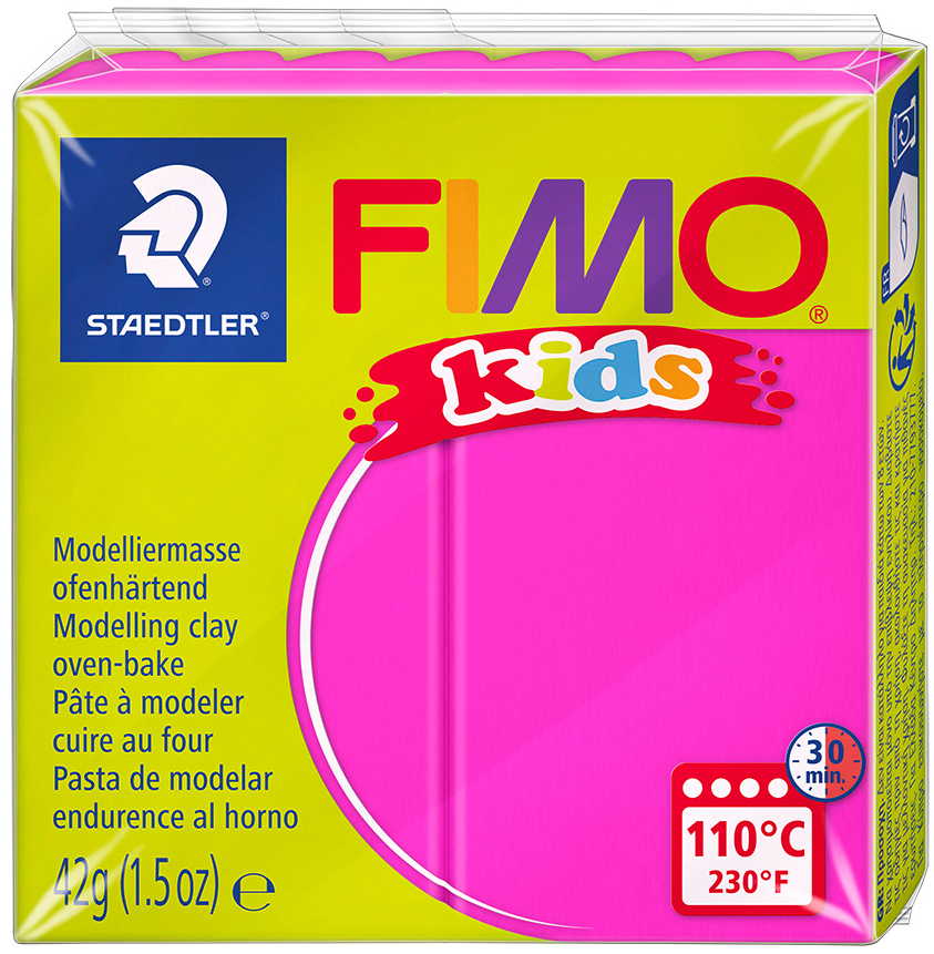 FIMO kids Pâte à modeler, à cuire au four, 42 g, rose