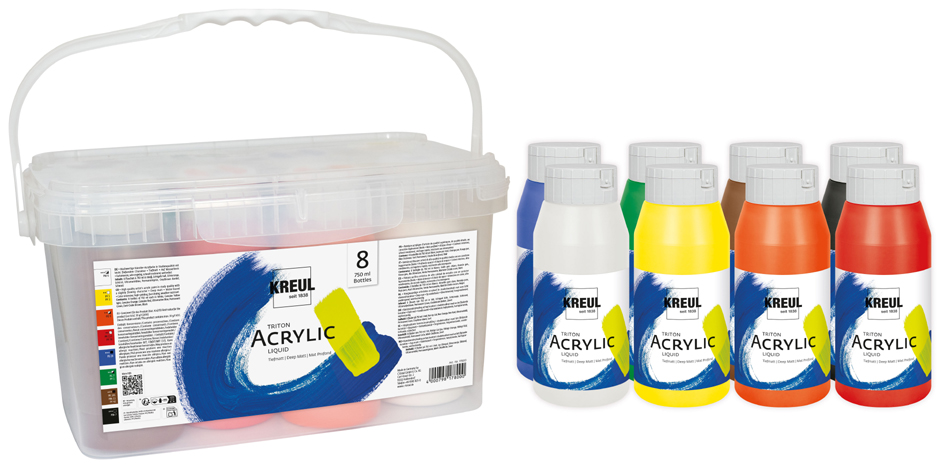 KREUL Peinture acrylique Triton Acrylic Liquid, Power Pack