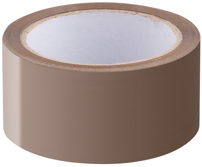 LogiLink Ruban adhésif d'emballage, 48 mm x 66 m, PP, marron