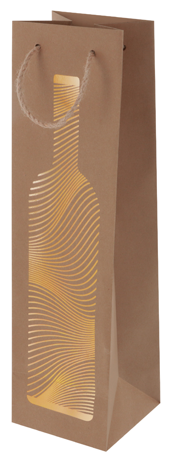 SUSY CARD Sac cadeau pour bouteille 'Golden bottle'
