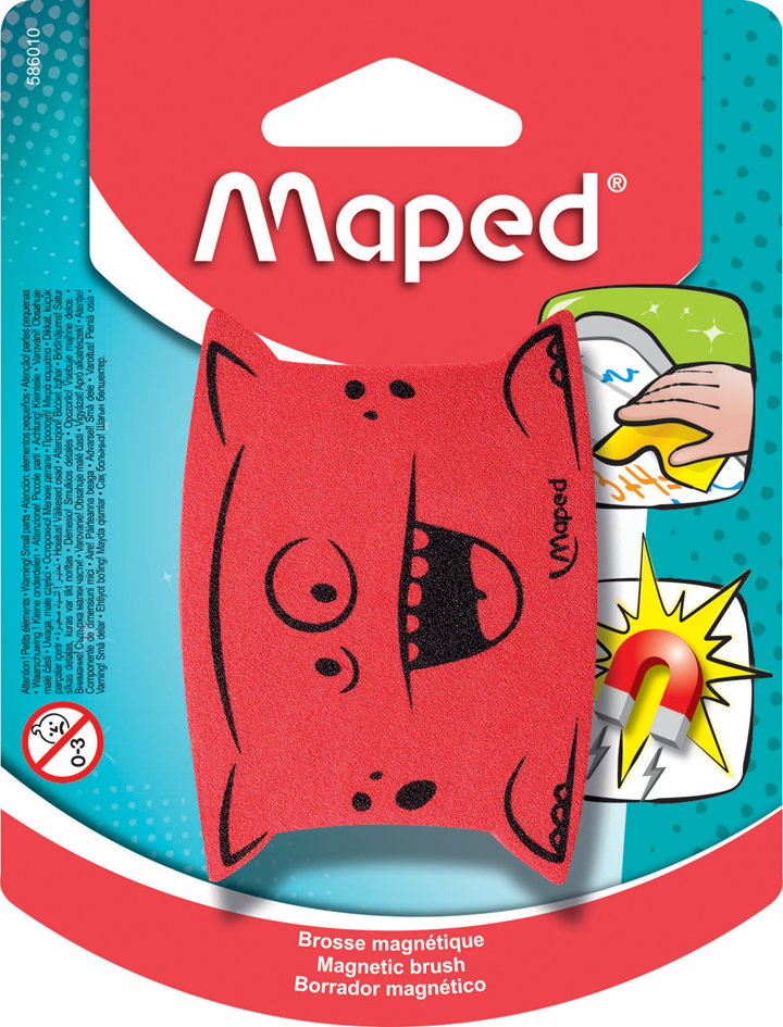 Eponge pour tableau  "Monster", rouge - sous blister