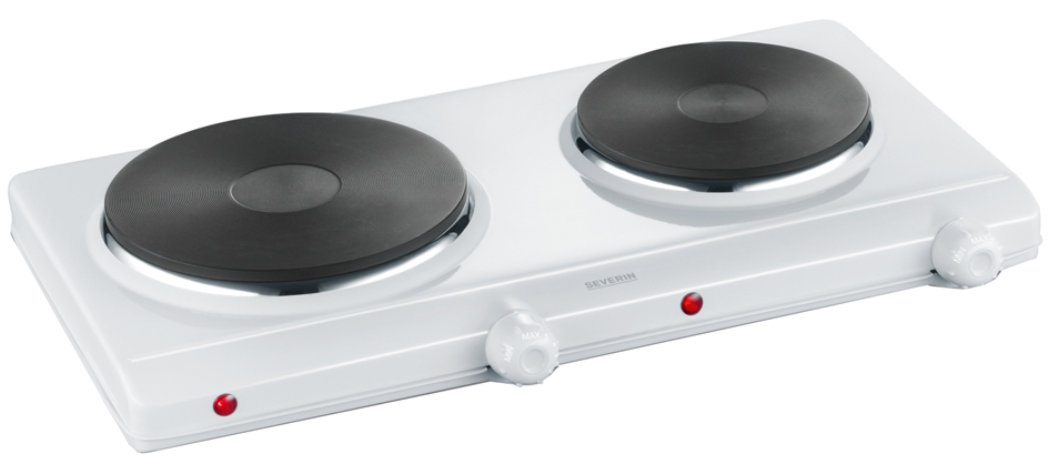SEVERIN Réchaud électrique double DK 1042, blanc