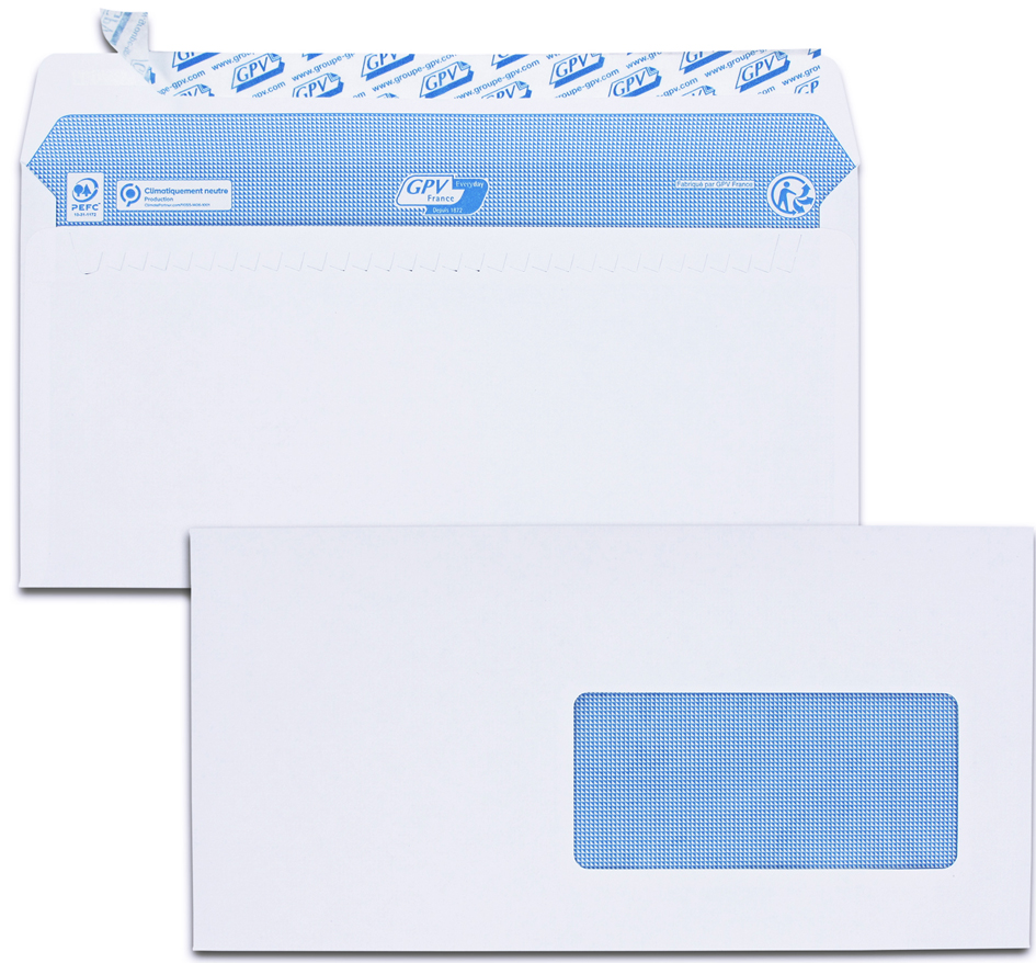 Boîtes enveloppes bandes adhésives