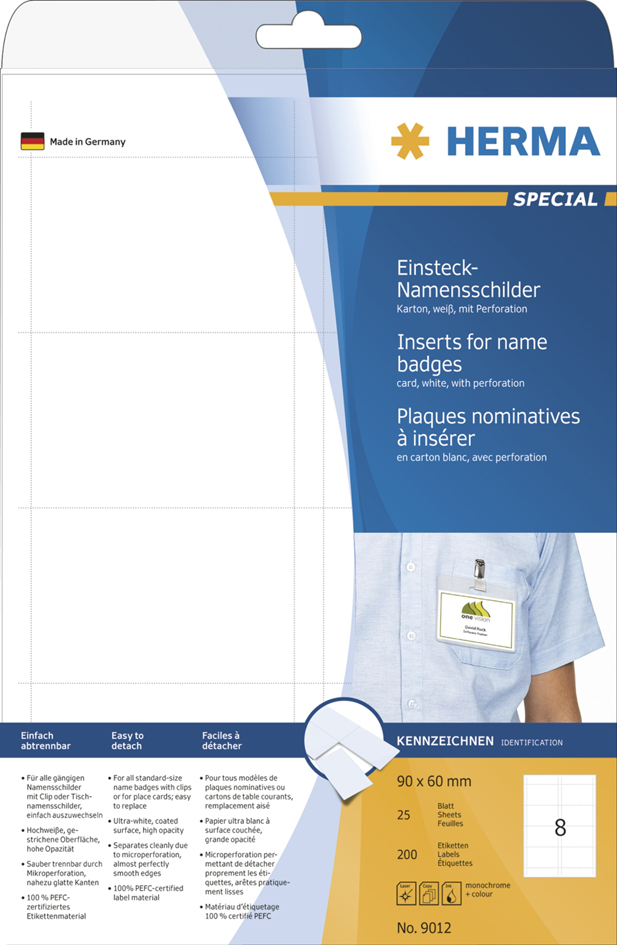 Visuel de référence: Plaques nominatives à insérer SPECIAL