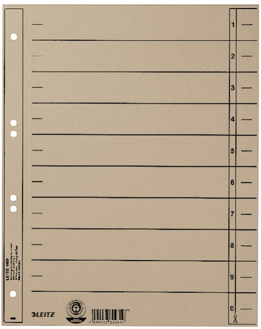 Visuel de référence: Intercalaires, gris