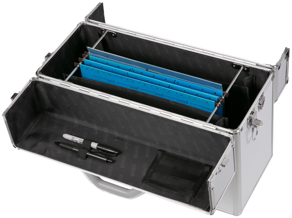 ALUMAXX Valise pour pilotes 'ALPHA', aluminium, argent