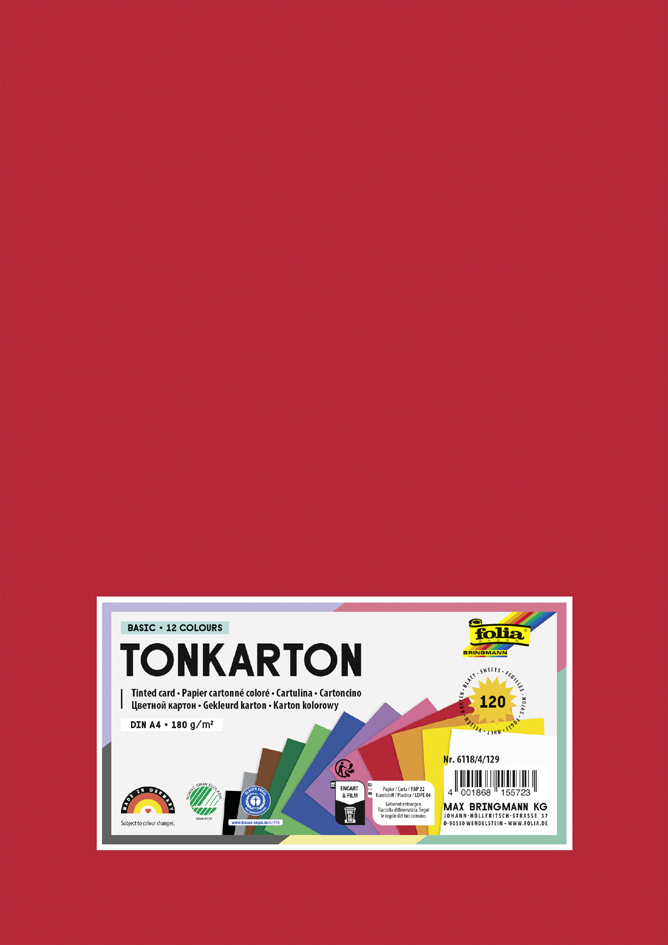 Visuel de référence : carton de couleur, 180 g/m2, A4