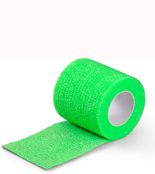 HARO Bande de fixation élastique, 50 mm x 4,5 m, vert clair