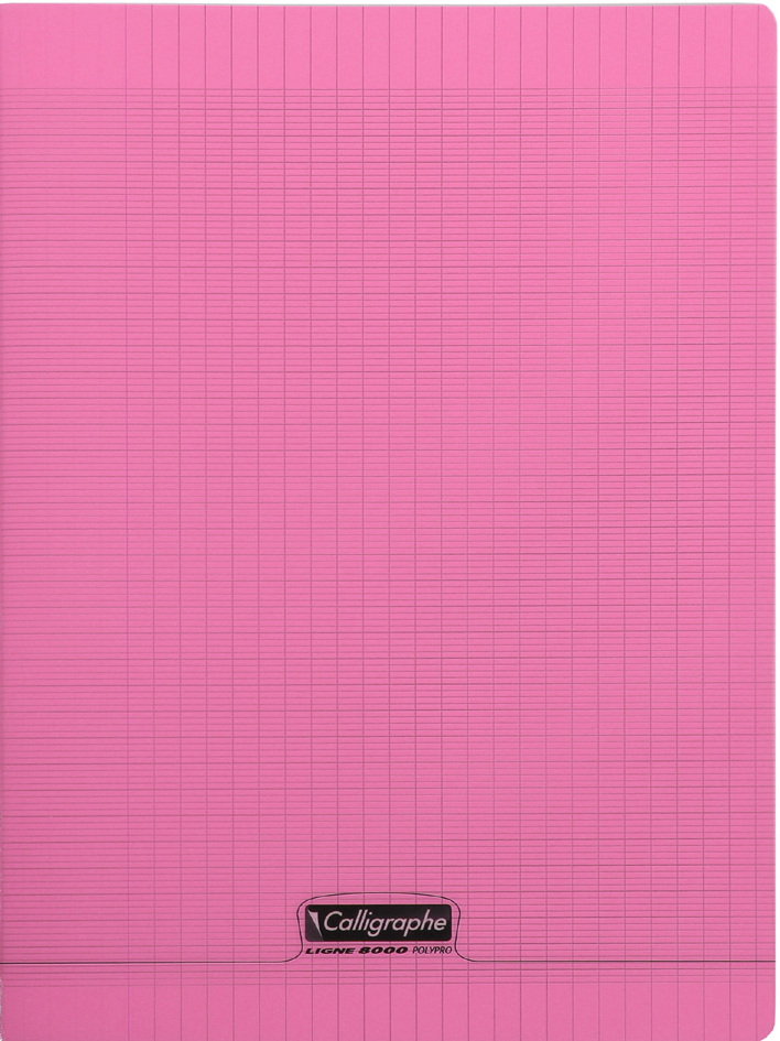 Visuel de référence: Cahier piqûre polypro, rose