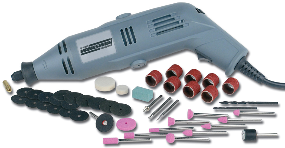 BRÜDER MANNESMANN Kit machine à poncer rapide, 50 pièces
