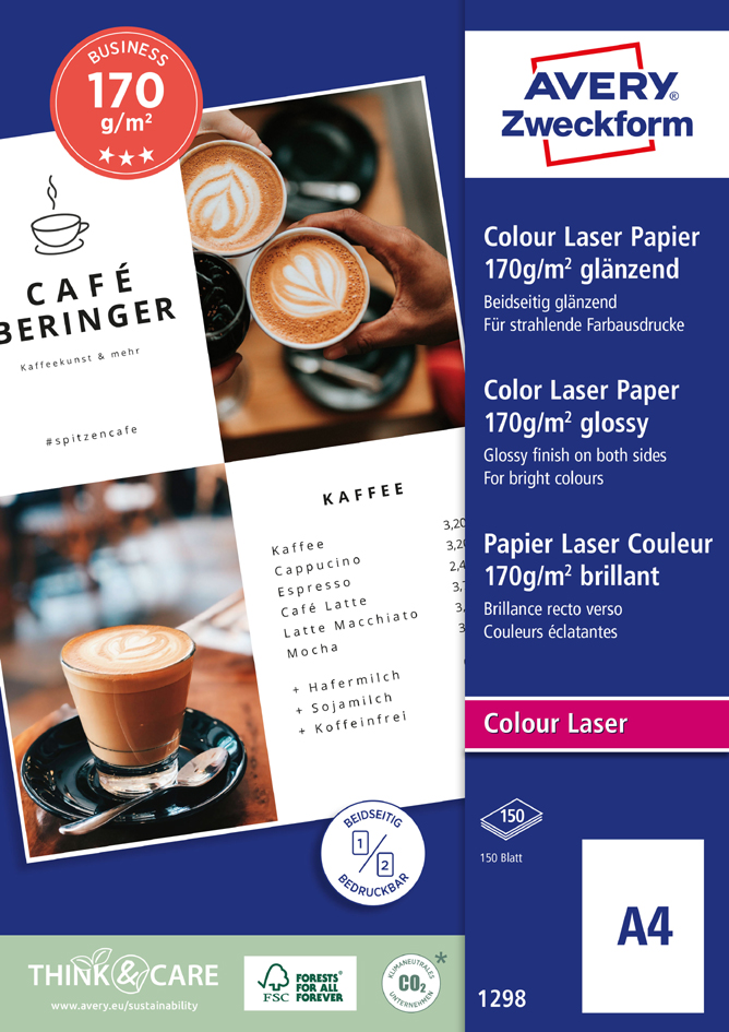 AVERY Zweckform Papier pour imprimante laser BUSINESS, A4