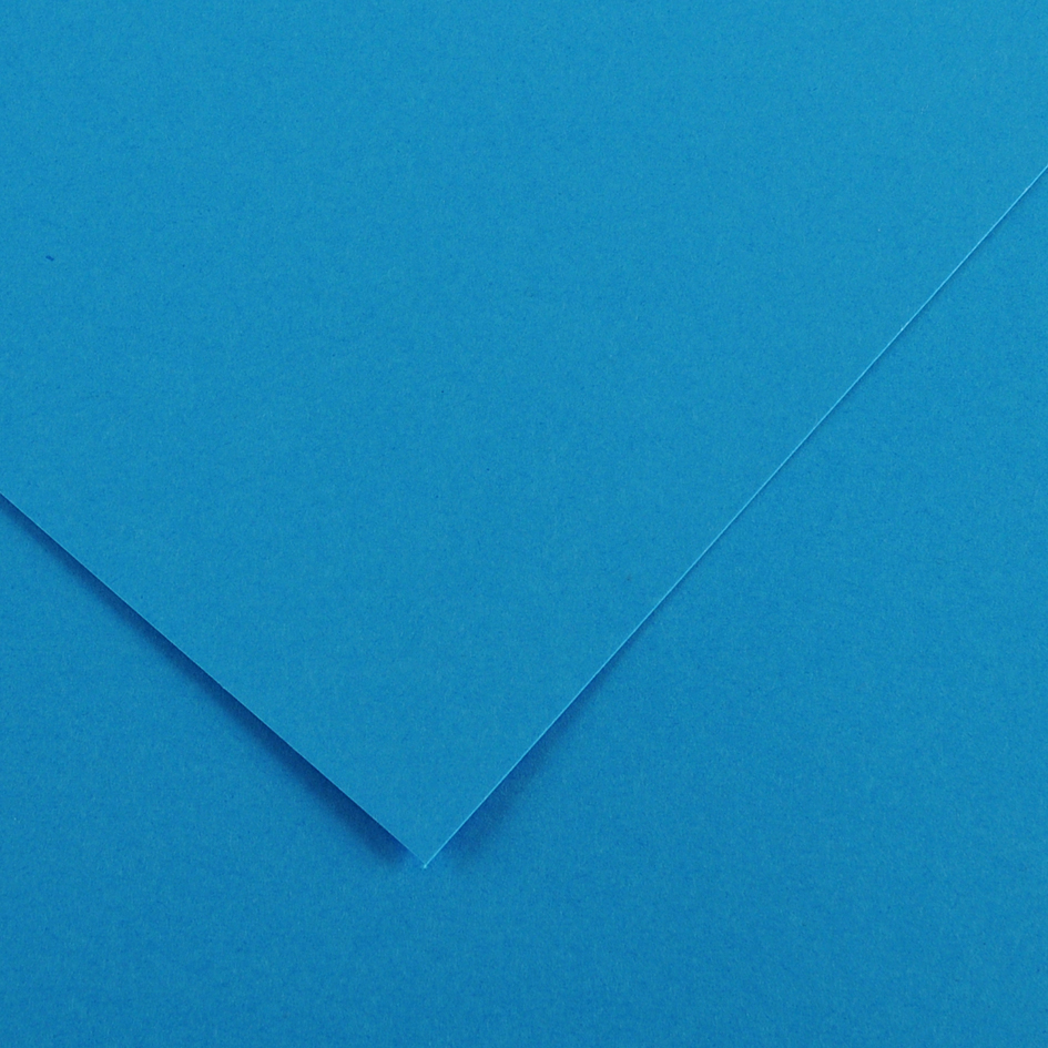 CANSON Papier Vivaldi, 500 x 650 mm, 240 g/m2, bleu azur