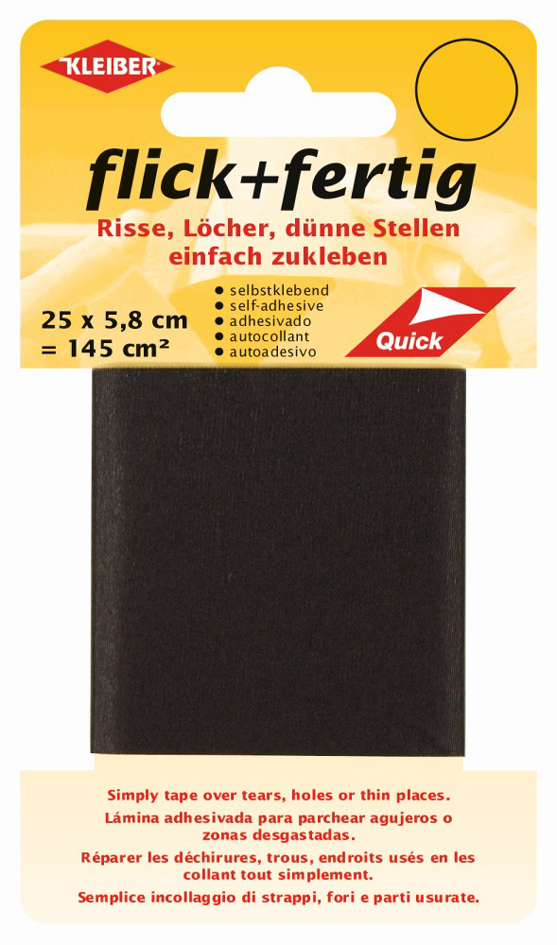 KLEIBER Set de réparation Flick + Fertig, noir