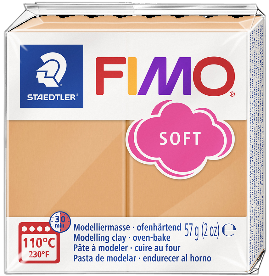 FIMO Pâte à modeler SOFT, papaya sorbet, 57 g