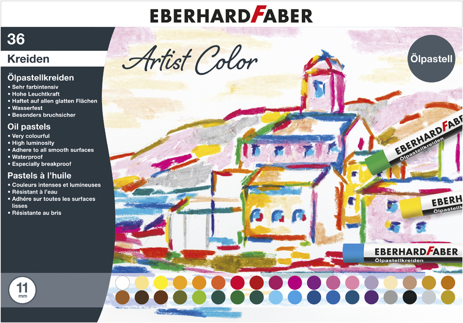 EBERHARD FABER Pastel à l'huile Artist Color, étui de 36