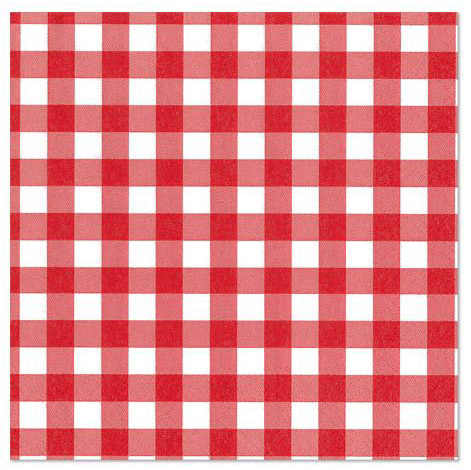 PAPSTAR Serviette à motif 'Vichy Karo', 330 x 330 mm