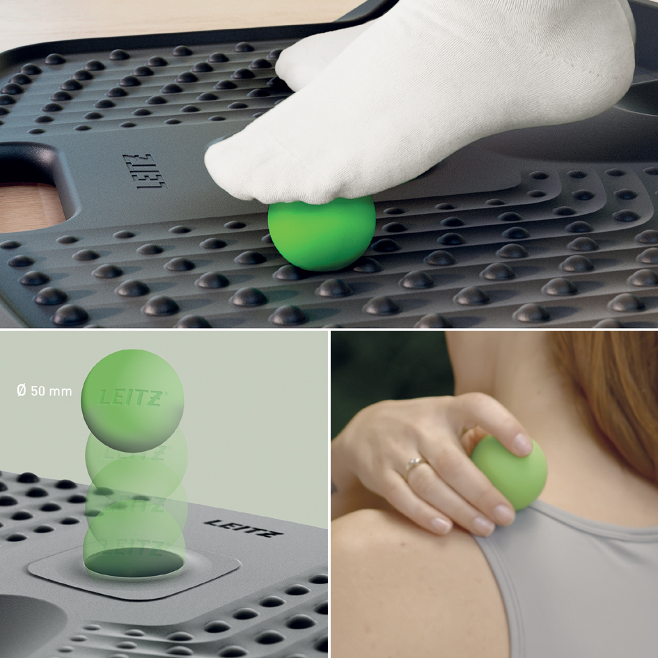 La balle de massage réduit la fatigue des pieds & des épaules