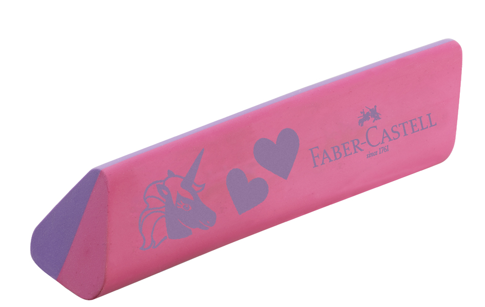 FABER-CASTELL Gomme en plastique 'Licorne', rose/violet