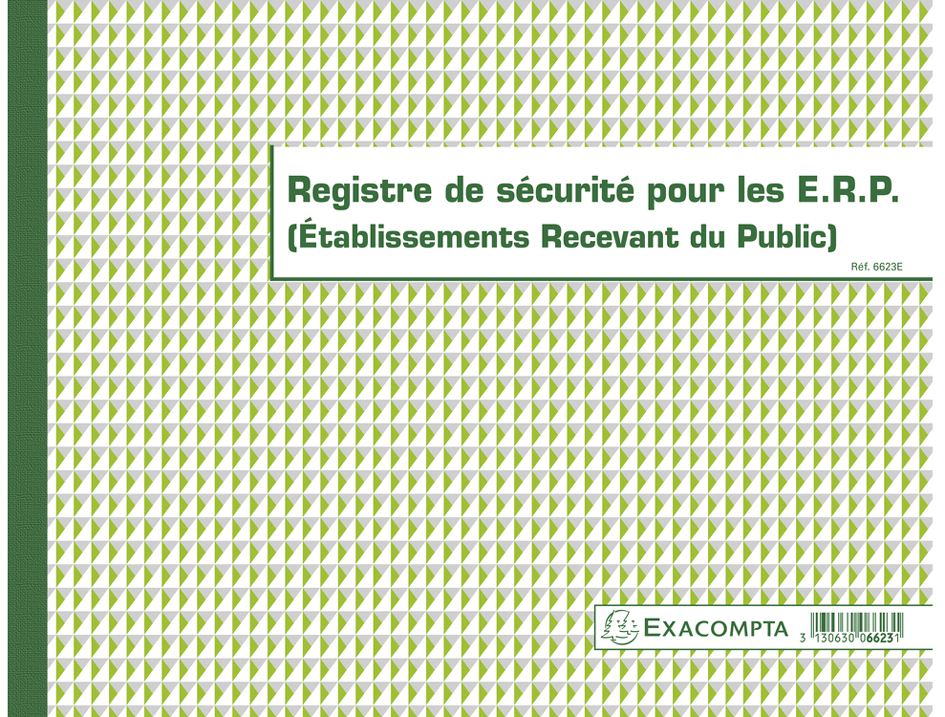 EXACOMPTA Piqûre 'Registre de sécurité pour les E.R.P.'