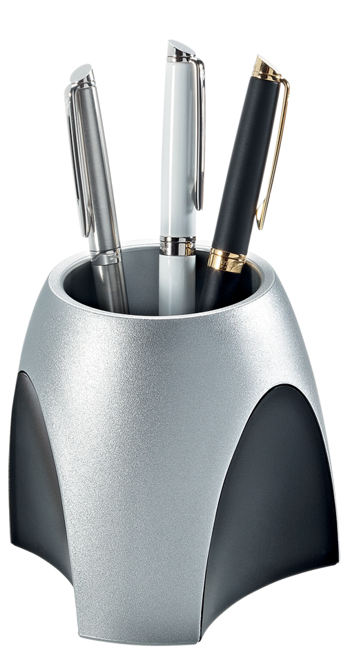 Visuel de référence: Pot à crayons DELTA Silber Edition, argent/noir