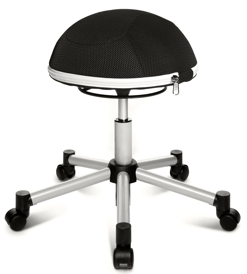 Topstar Tabouret fitness 'Sitness Half Ball', noir