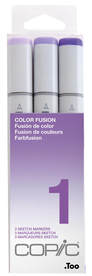 COPIC Marqueur sketch, kit de 3 'Color Fusion 1'