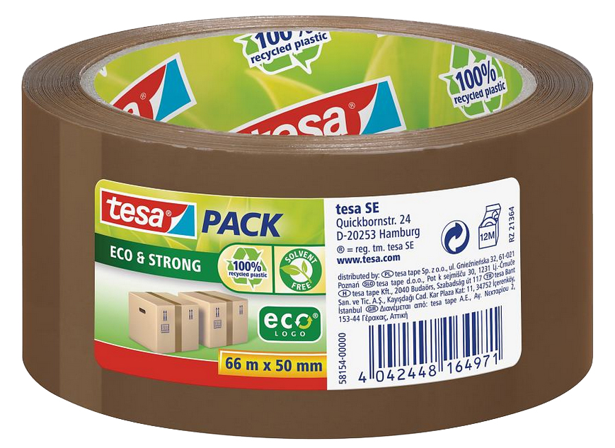 tesa tesapack Ruban adhésif Eco & Strong, 50 mm x 66m