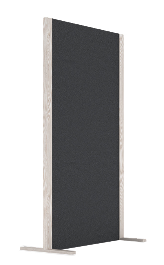 magnetoplan Cloison acoustique Wood Series, single, gris
