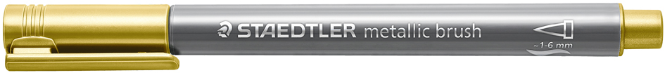 STAEDTLER Feutre pinceau métallisé, or