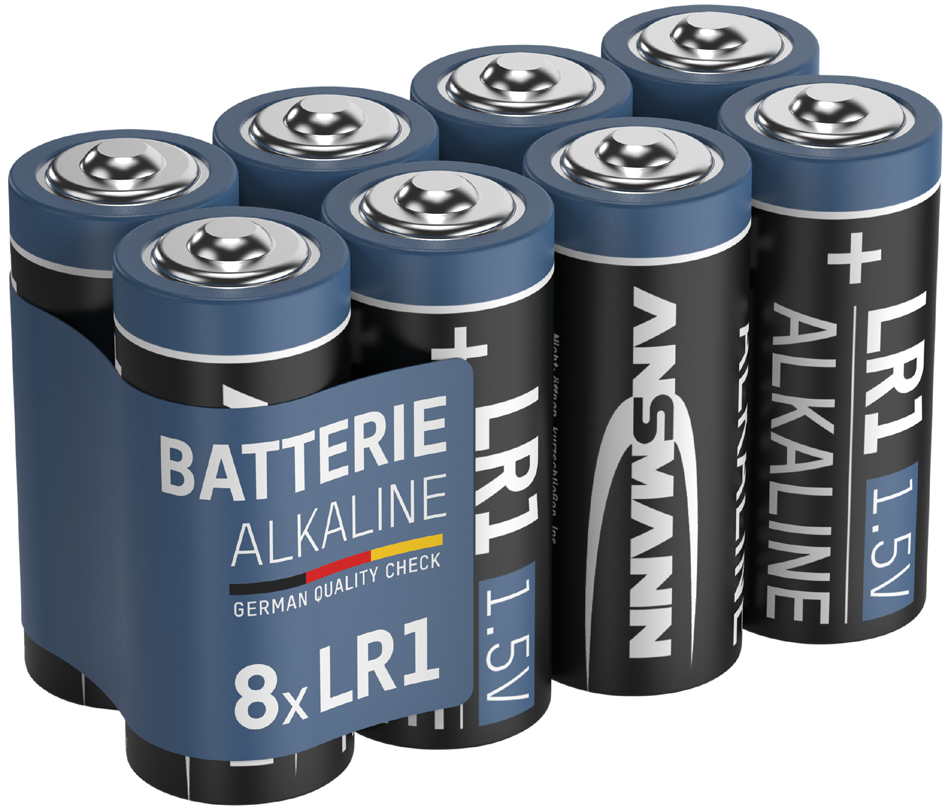 Alcaline, différentes tailles