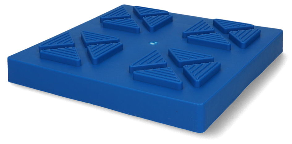 cartrend Plaque de stabilisation pour vérins, bleu, jeu de 4