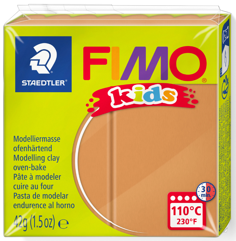FIMO kids Pâte à modeler, à cuire au four, marron claire, 42