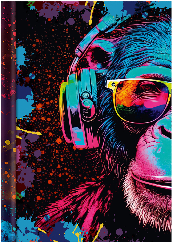 RNK Verlag Carnet de notes 'Neon', A4, 96 feuilles, uni