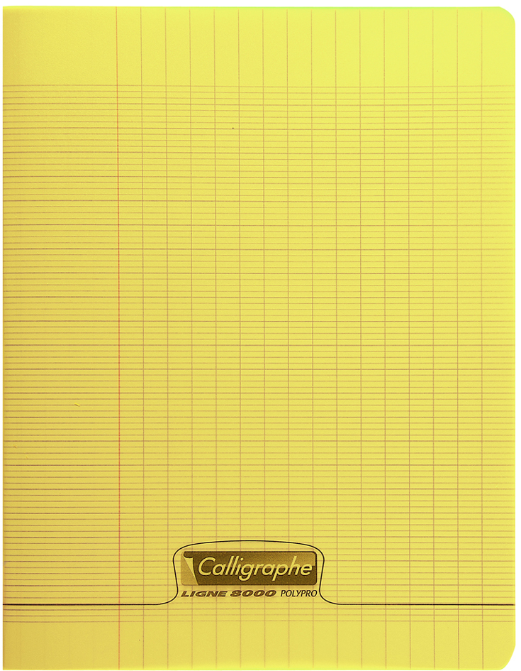 Visuel de référence: Cahier piqûre polypro, jaune