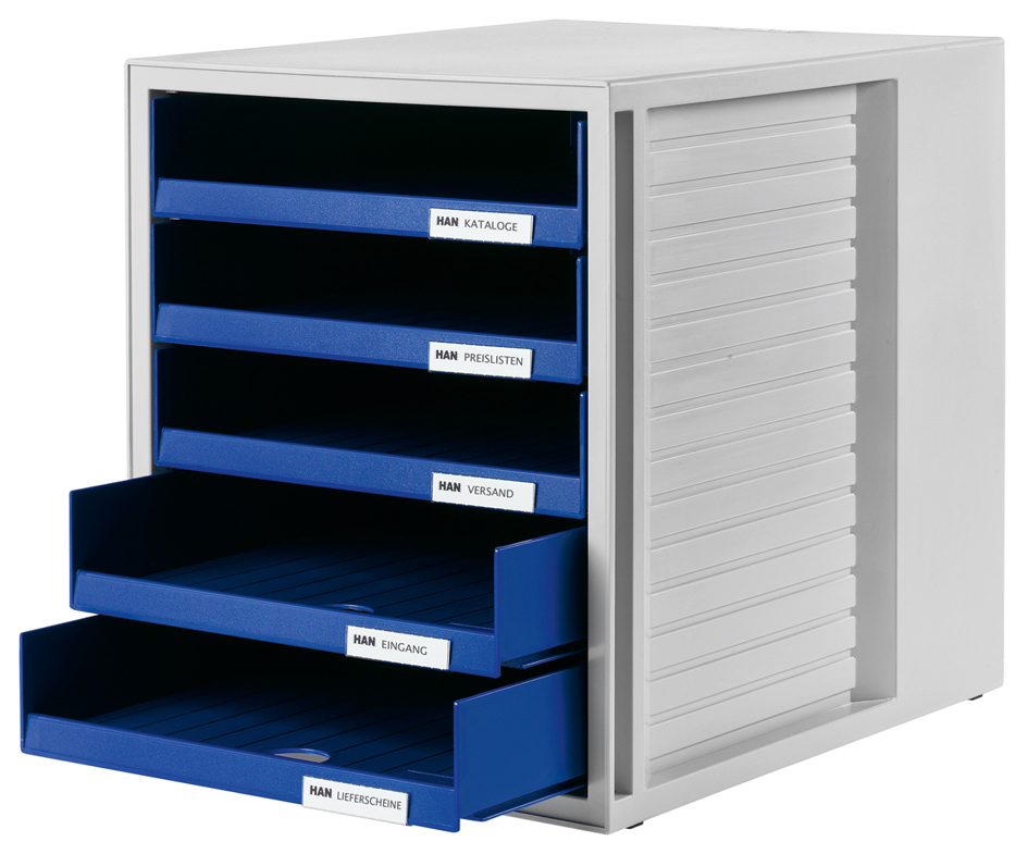 Module de classement spécial armoire, gris clair / bleu