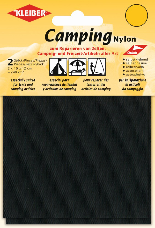 KLEIBER Pièces de réparation, nylon, autocollant, noir