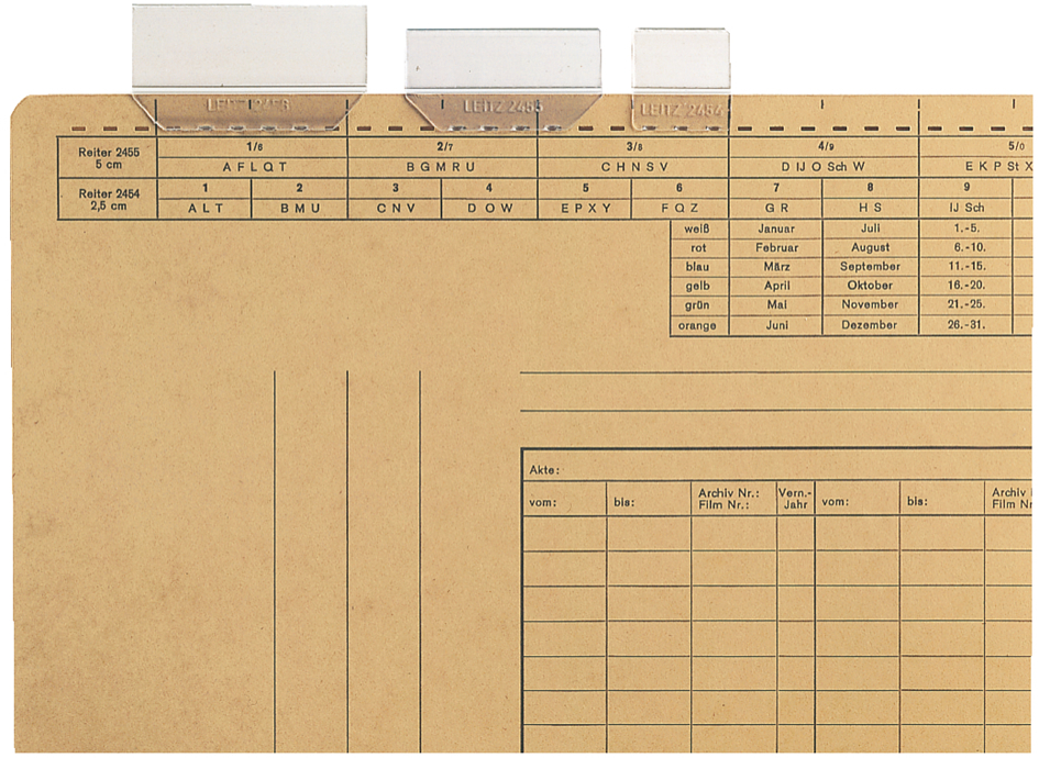 LEITZ porte-étiquettes transparent, (l)25 mm, 3 lignes