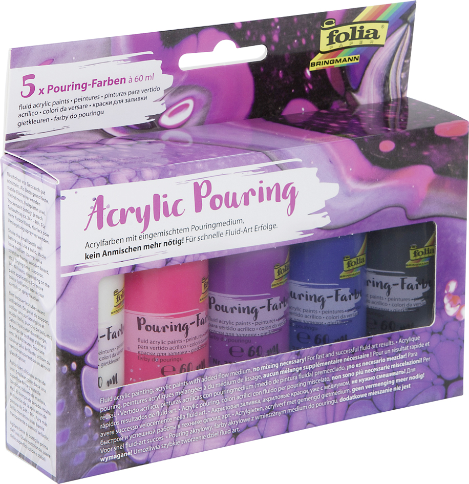 folia Peinture acrylique pour pouring 'INTENSE', assorti