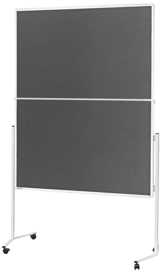 magnetoplan tableau de présentation, (L)1200 x (H)1500, gris