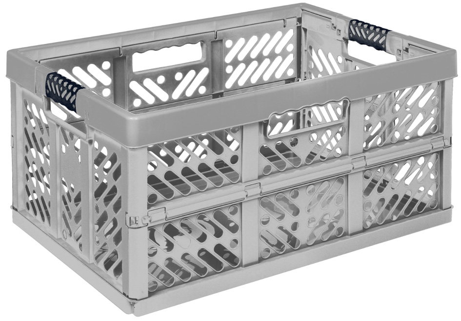 keeeper Caisse de rangement pliante 'ben', 45L, light-silver