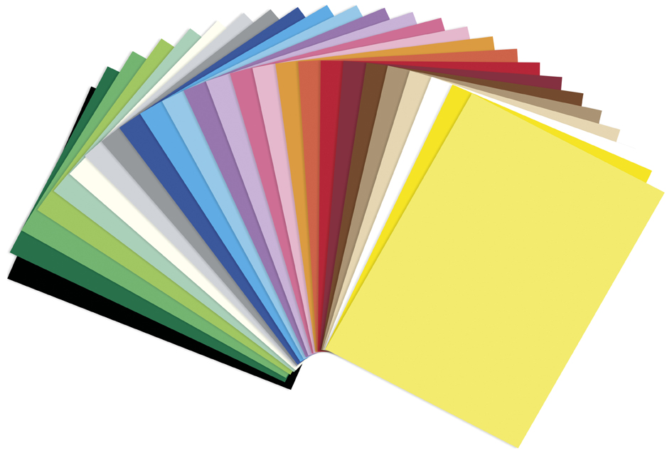 folia Carton de bricolage, A4, 300 g/m2, 25 couleurs A4 300 g/m2 assorti, 25 couleurs 50
