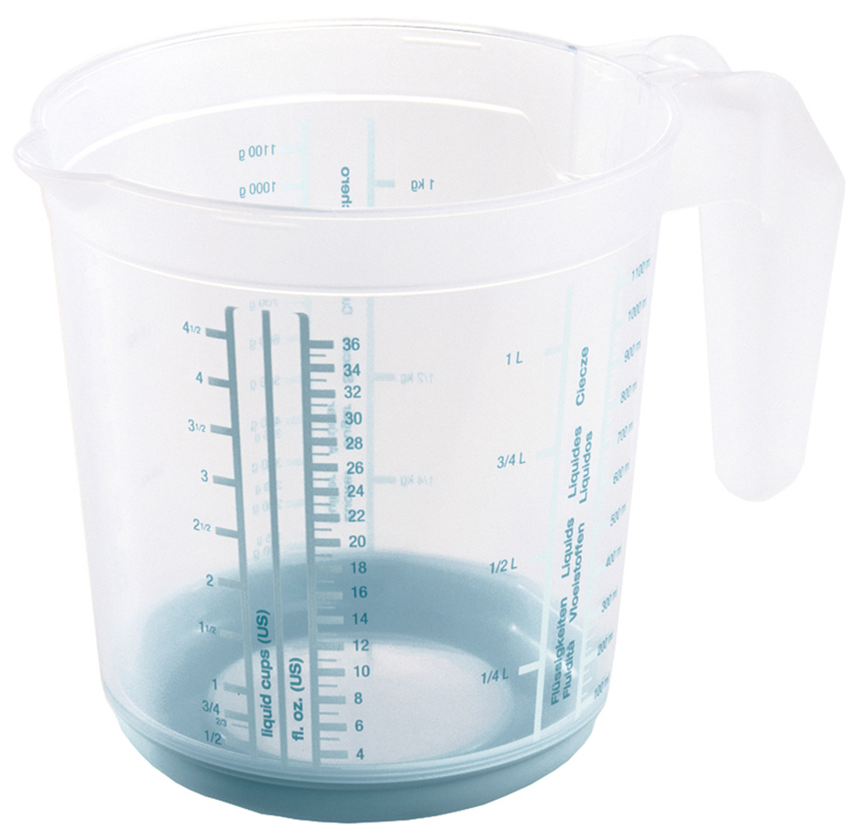 keeeper Broc gradué 'massimo', 0,5 litre blanc/nordic-blue