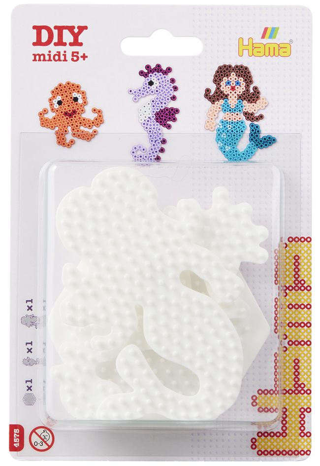 HAMA Plaques pour perles à repasser 'Hexagone, hippocampe,