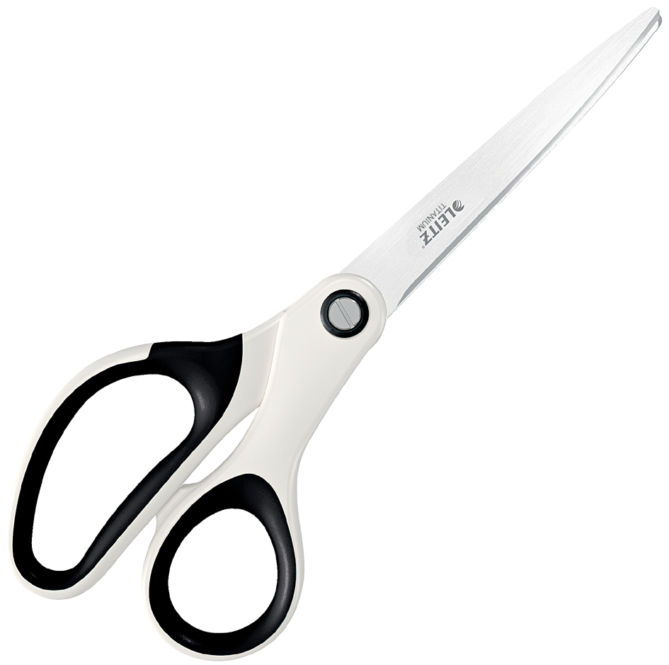 LEITZ Ciseaux WOW Titan, longueur: 205 mm (8'), blanc perle